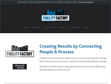 Tablet Screenshot of fidelityfactory.com